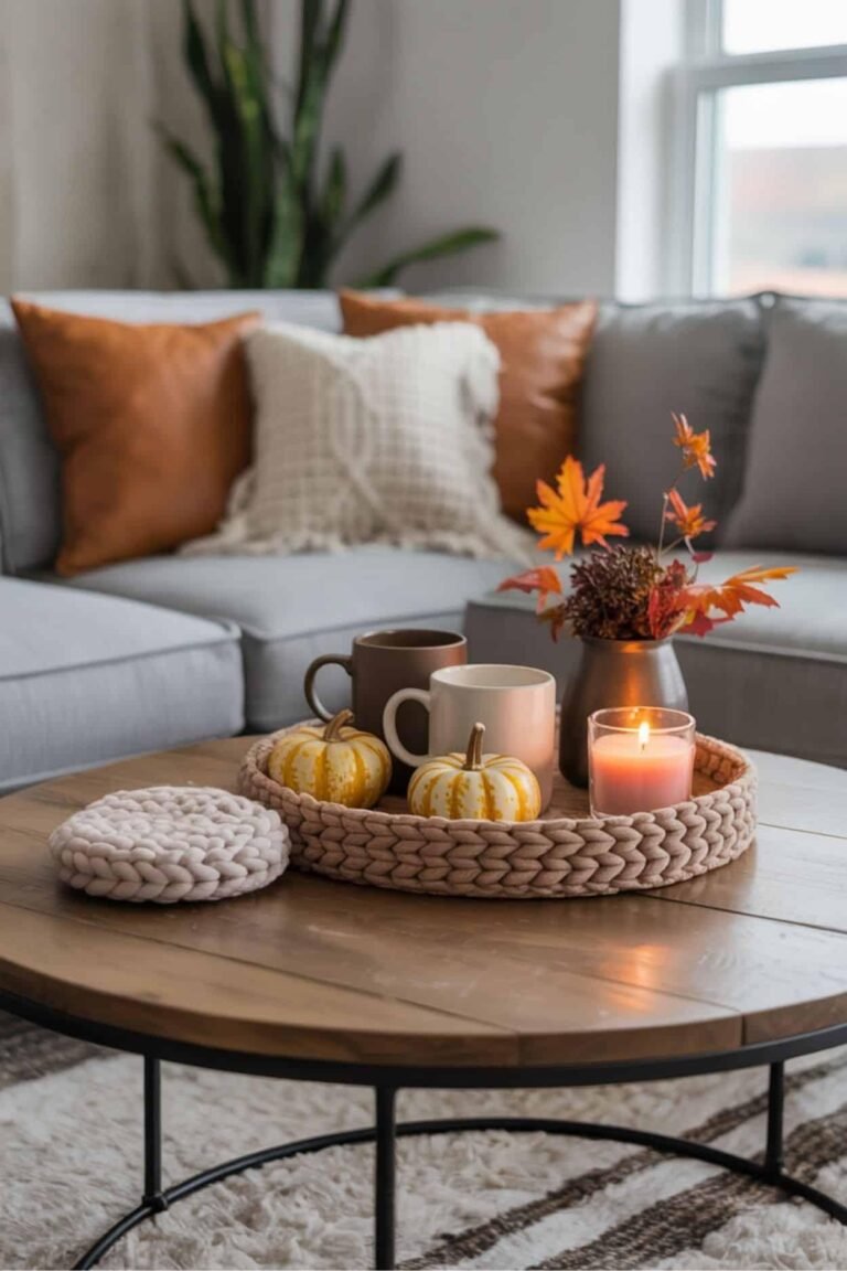 20 Fall Coffee Table Decor Ideas